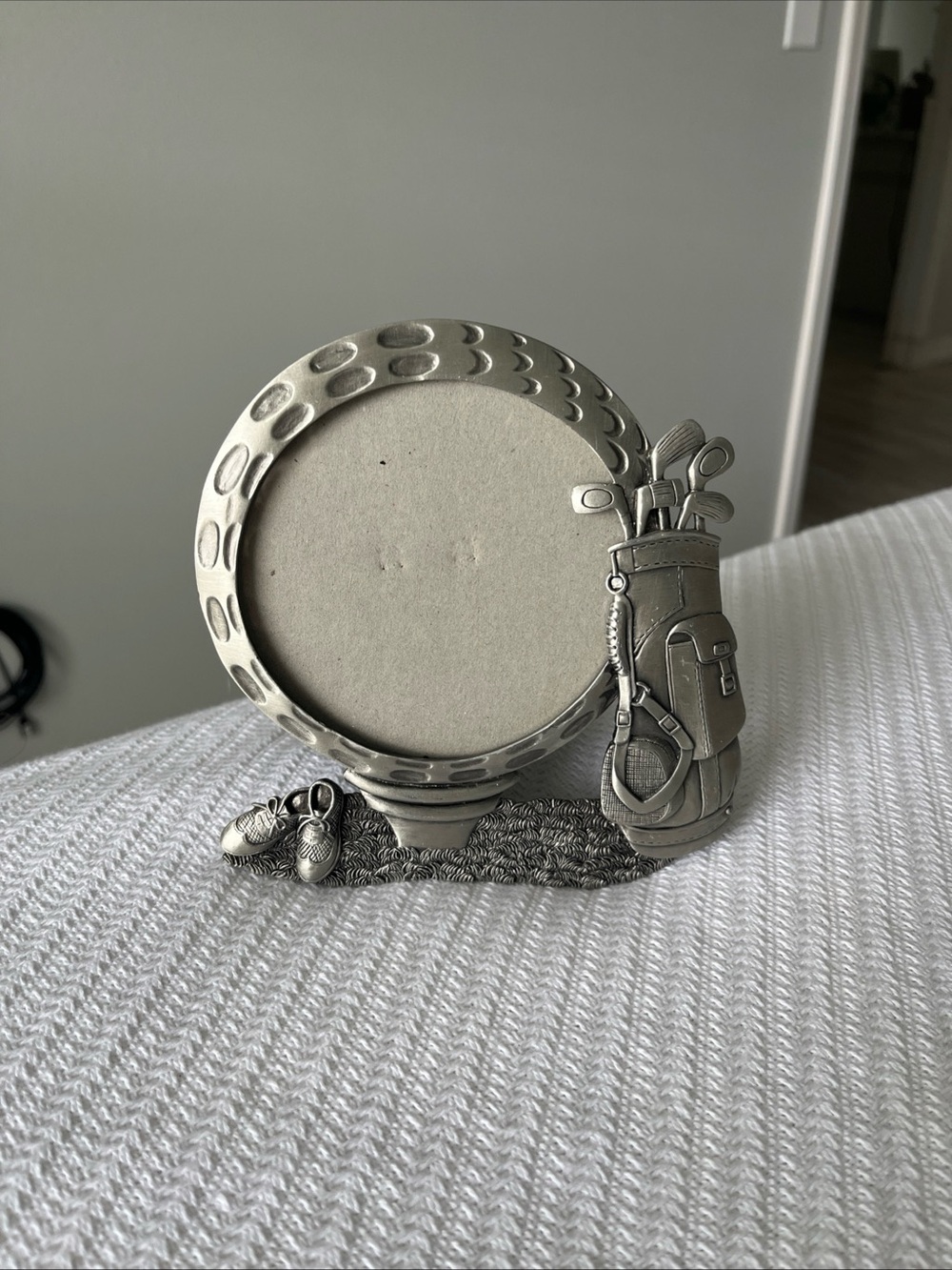 Silver pewter golf photo frame 6x5